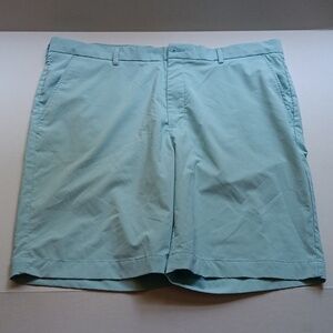 GREG NORMAN COLLECTION AQUA FLAT FRONT SHORTS